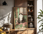 Mockup för Zen Cat – se hur affischen ser ut inramad på din vägg, Bozetto i hög tryckkvalitet