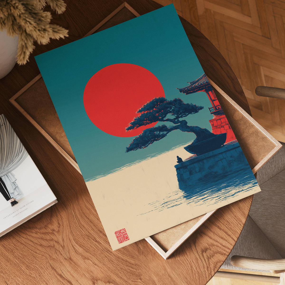 Japanese Zen poster visad rakt fram – Bozetto affisch i hög tryckkvalitet i hög tryckkvalitet