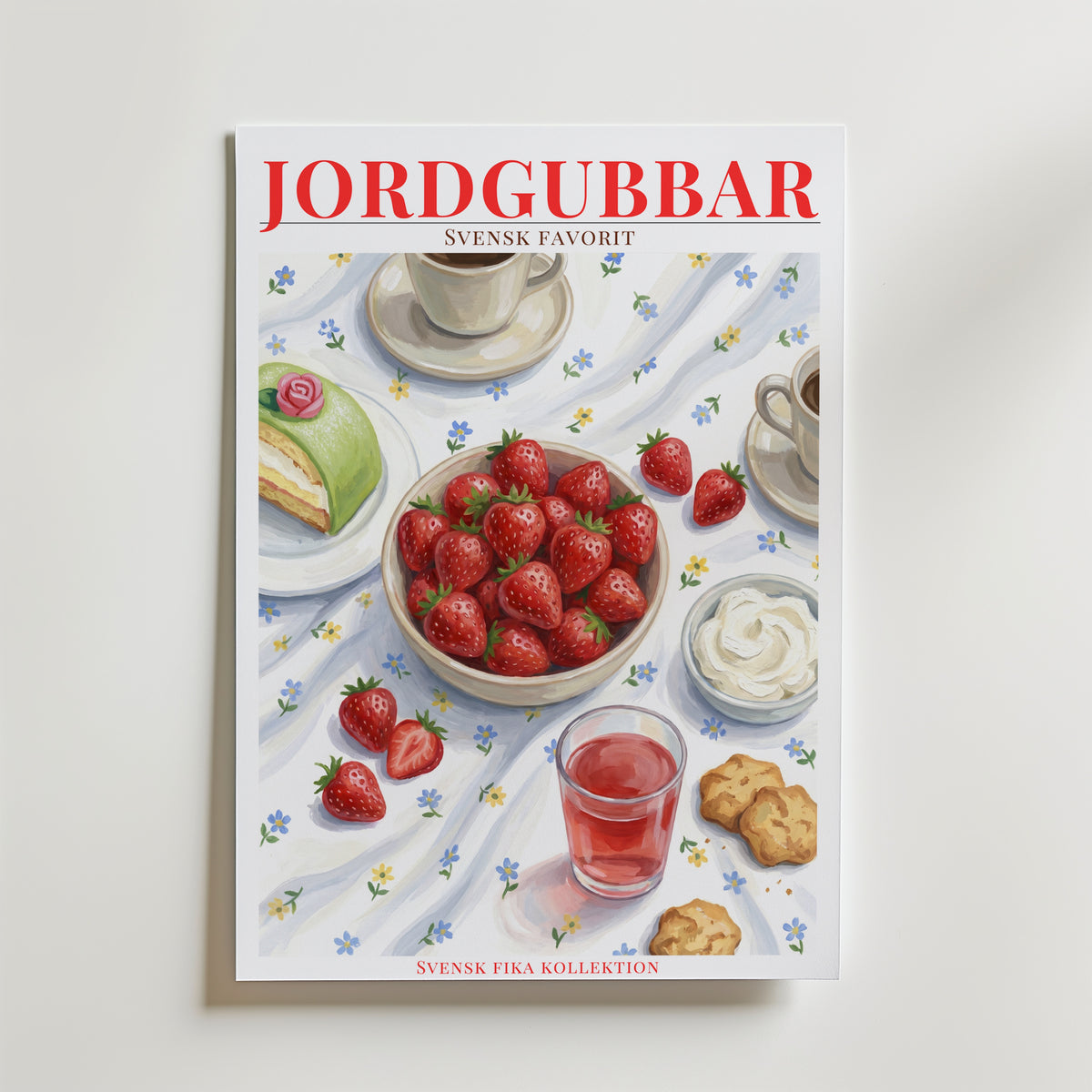 Bundle 2-pack Sommarfika Jordgubbar – kuraterad postercollection som lyfter hemmet hos Bozetto