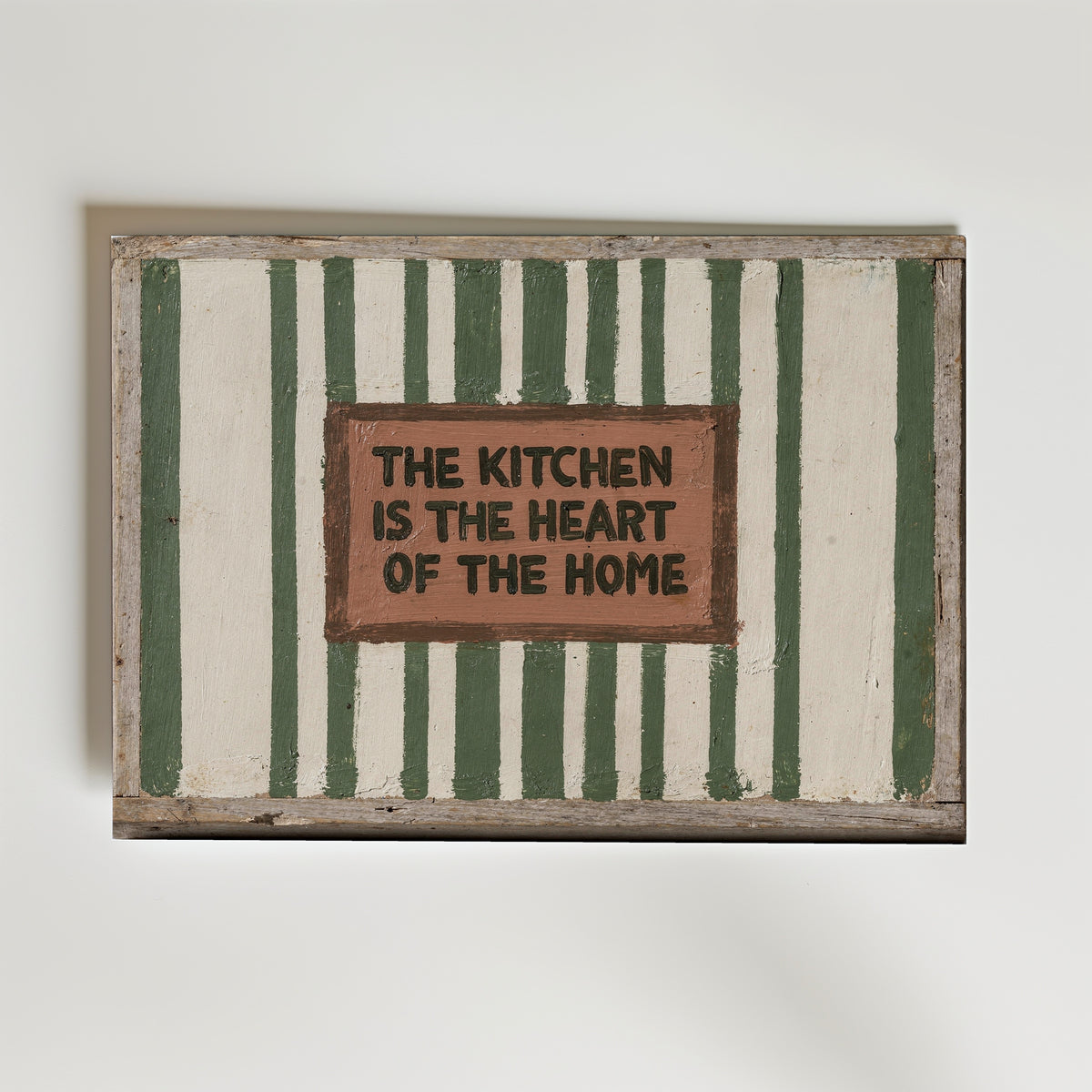 Kitchen Heart Poster – handmålad skylt The Kitchen is the Heart of the Home