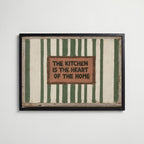 Kitchen Heart Poster med svart ram