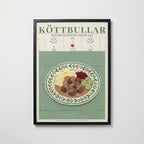 Köttbullar – affisch med snyggt motiv, köp enkelt hos Bozetto i flera storlekar i hög tryckkvalitet