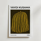 Yayoi Kusama Yellow Pumpkin 1990 affisch på neutral bakgrund – poster från Bozetto
