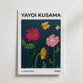 Yayoi Kusama Flowers – stilfullt konsttryck från Bozetto, tryckt på matt finpapper