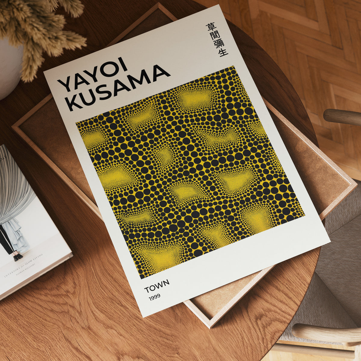 Yayoi Kusama Optical Field – affisch med stilfullt motiv från Bozetto i hög kvalitet