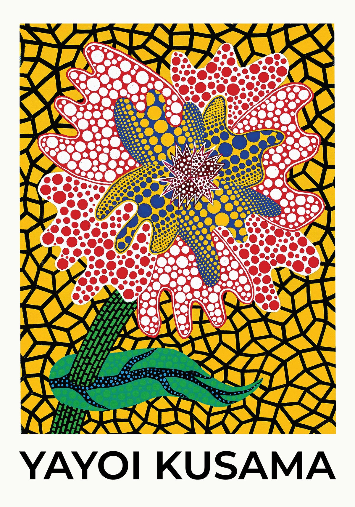 Yayoi Kusama Yellow Garden – köp enkelt hos Bozetto konsttryck i hög kvalitet i hög kvalitet