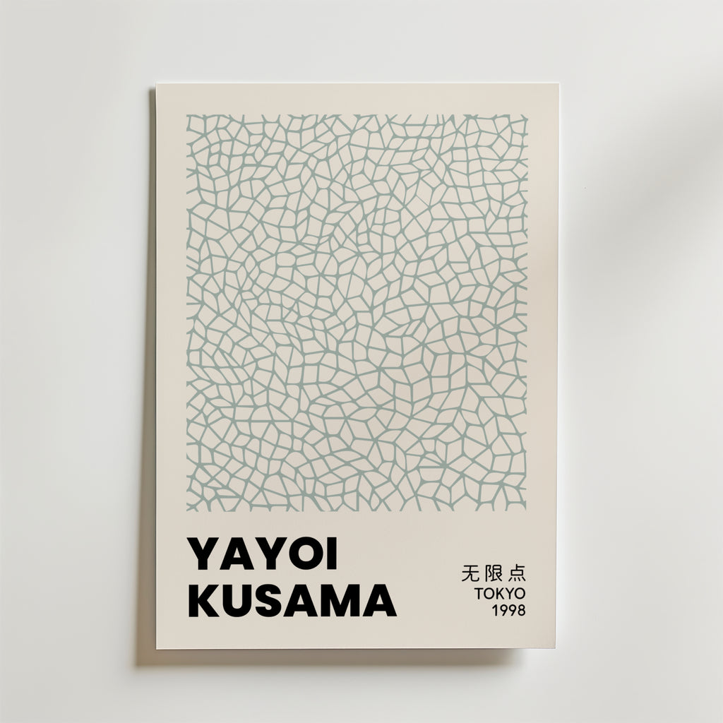 Yayoi Kusama Infinity Web – stilfullt konsttryck från Bozetto, tryckt på matt finpapper
