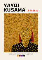 Yayoi Kusama Abstract Face poster visad rakt fram – Bozetto affisch i hög tryckkvalitet