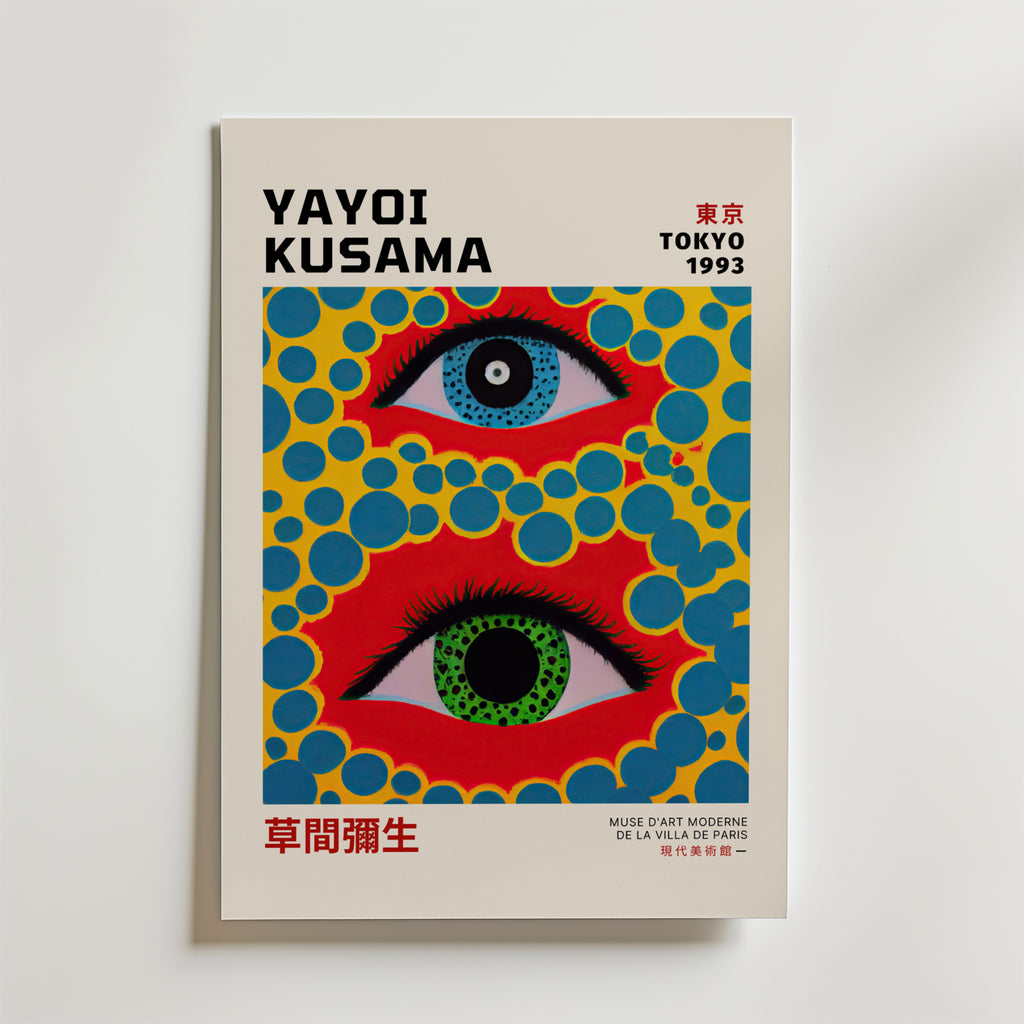 Bundle 3-pack Yayoi Kusama Art Collection – kuraterad postercollection som lyfter hemmet hos Bozetto
