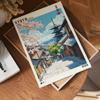 Kyoto Japan poster visad rakt fram – Bozetto affisch i hög tryckkvalitet i hög tryckkvalitet