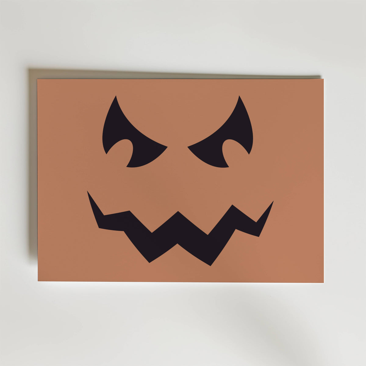 Storleksjämförelse för Scary Pumpkin Face affisch – Bozetto erbjuder flera format