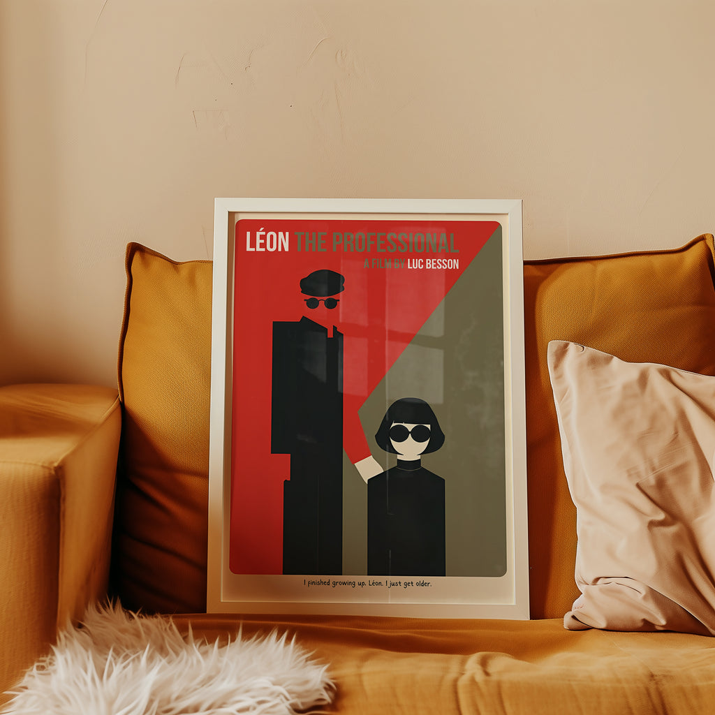 Mockup av Léon: The Professional affisch på vägg – köp enkelt hos Bozetto i hög kvalitet
