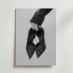 Carried Leopard Pumps Poster – canvas utan passepartout