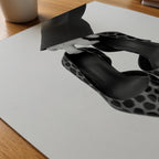 Carried Leopard Pumps Poster – närbild på papper