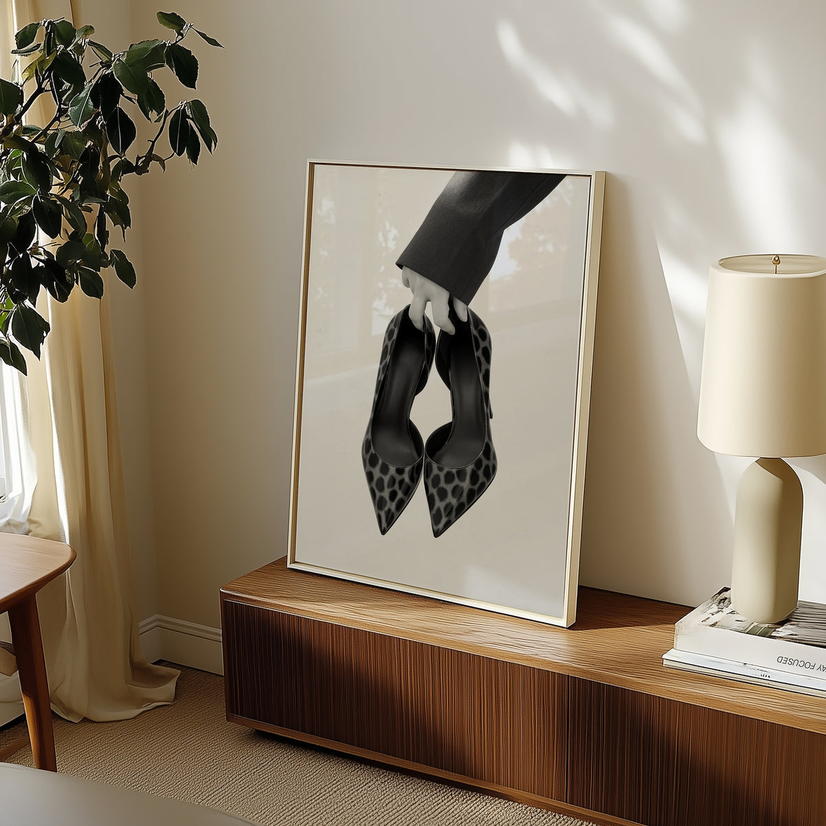 Carried Leopard Pumps Poster – i rum 2