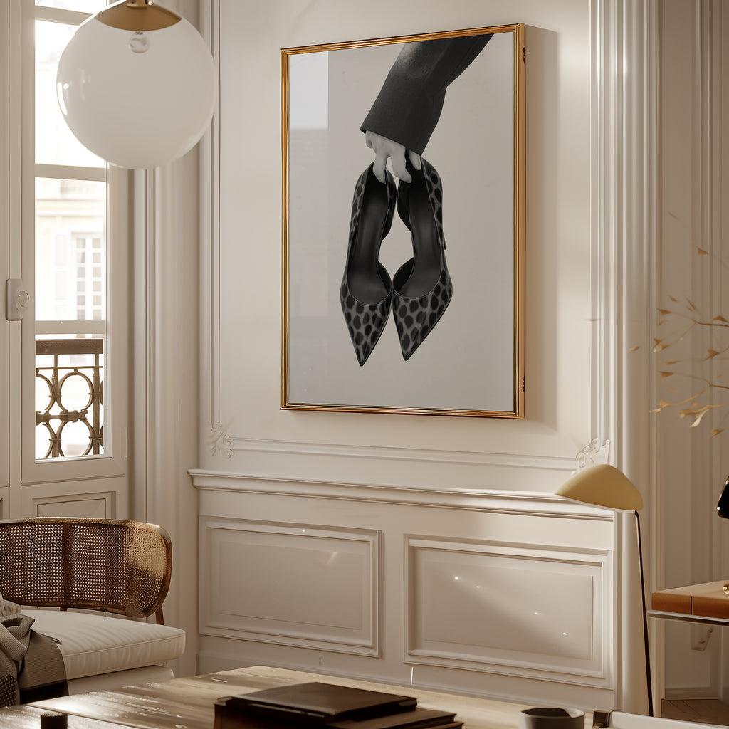 Carried Leopard Pumps Poster – i rum 5