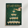 Let's Get Fizzical Poster – canvas utan passepartout