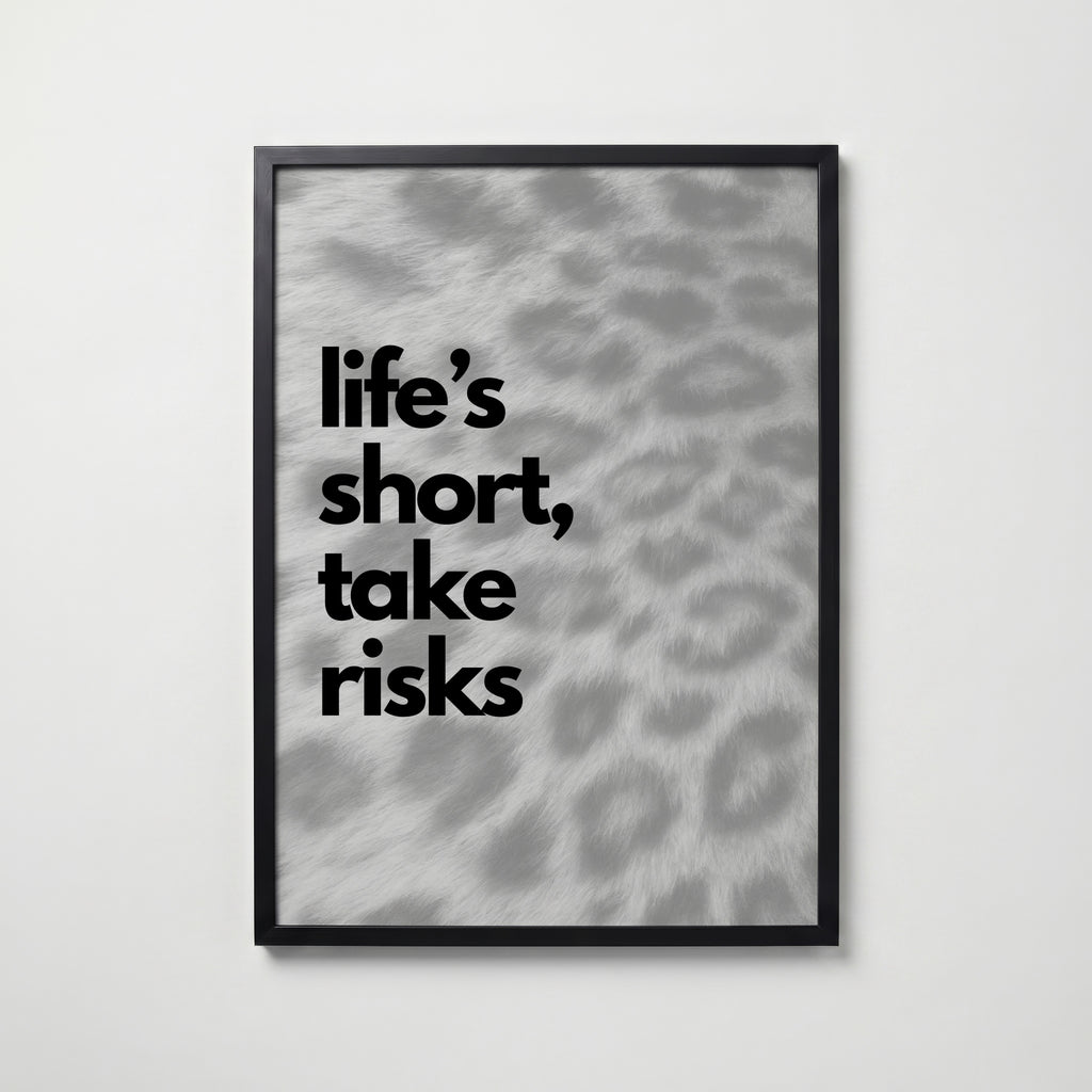 Life's Short Poster – svart ram
