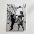 Christian Dior Paris – stilfullt konsttryck från Bozetto, tryckt på matt finpapper