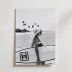 Chanel Surf – stilfullt konsttryck från Bozetto, tryckt på matt finpapper i hög tryckkvalitet