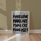 Inked Newsprint Layers Poster – i rum 5