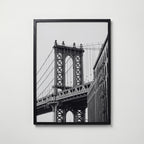 Steel Bridge Tower Poster – svart ram
