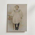 Carl Larsson Martha Winslow as affisch på neutral bakgrund – poster från Bozetto