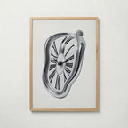 Melting Chrome Clock Poster – ekram