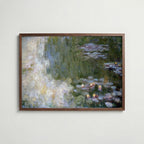Claude Monet Nymphéas Giverny 1916 affisch i valnötsram – mörkbrun inramning med lyxig känsla, Bozetto