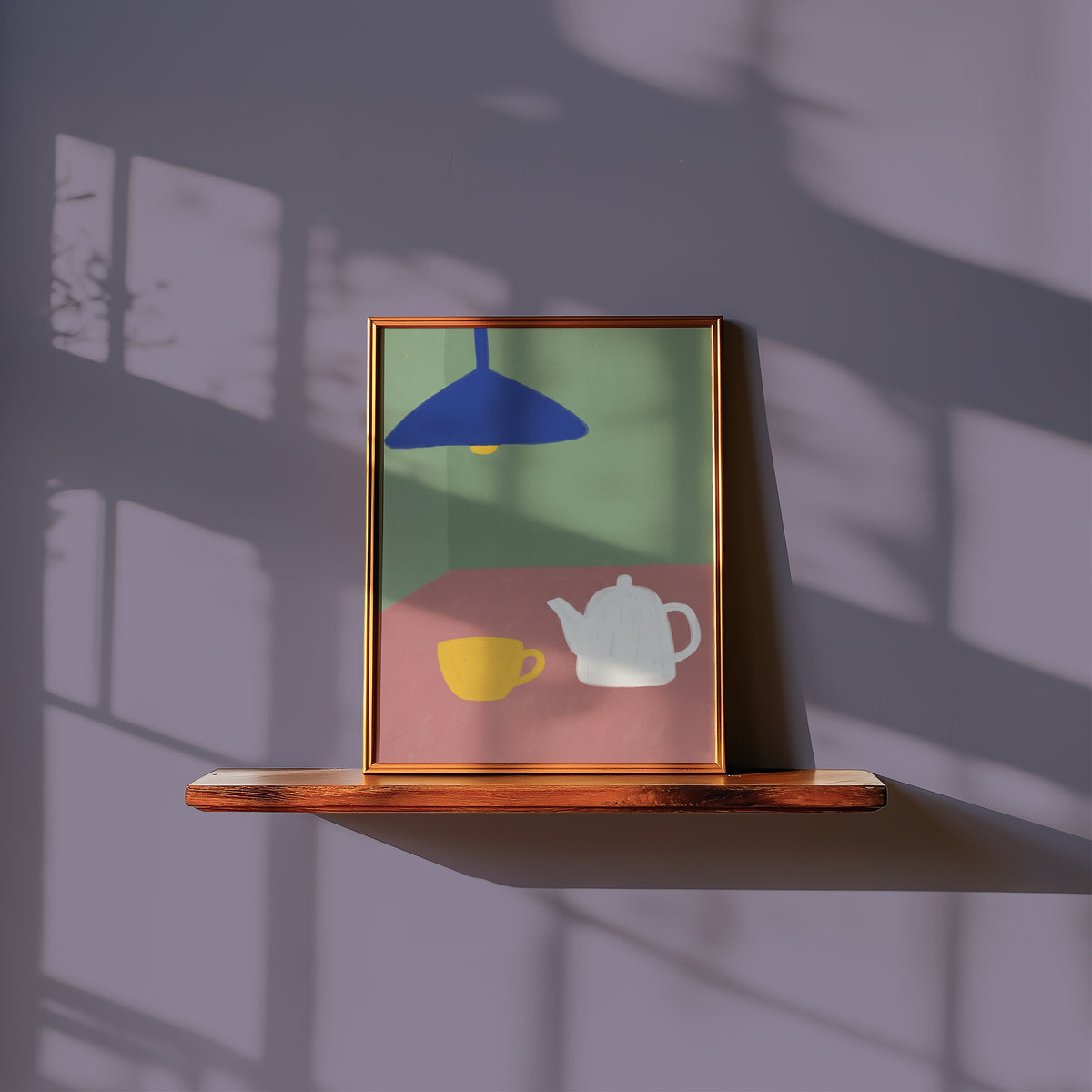 Morning Brew Poster i rumskomposition med ekram