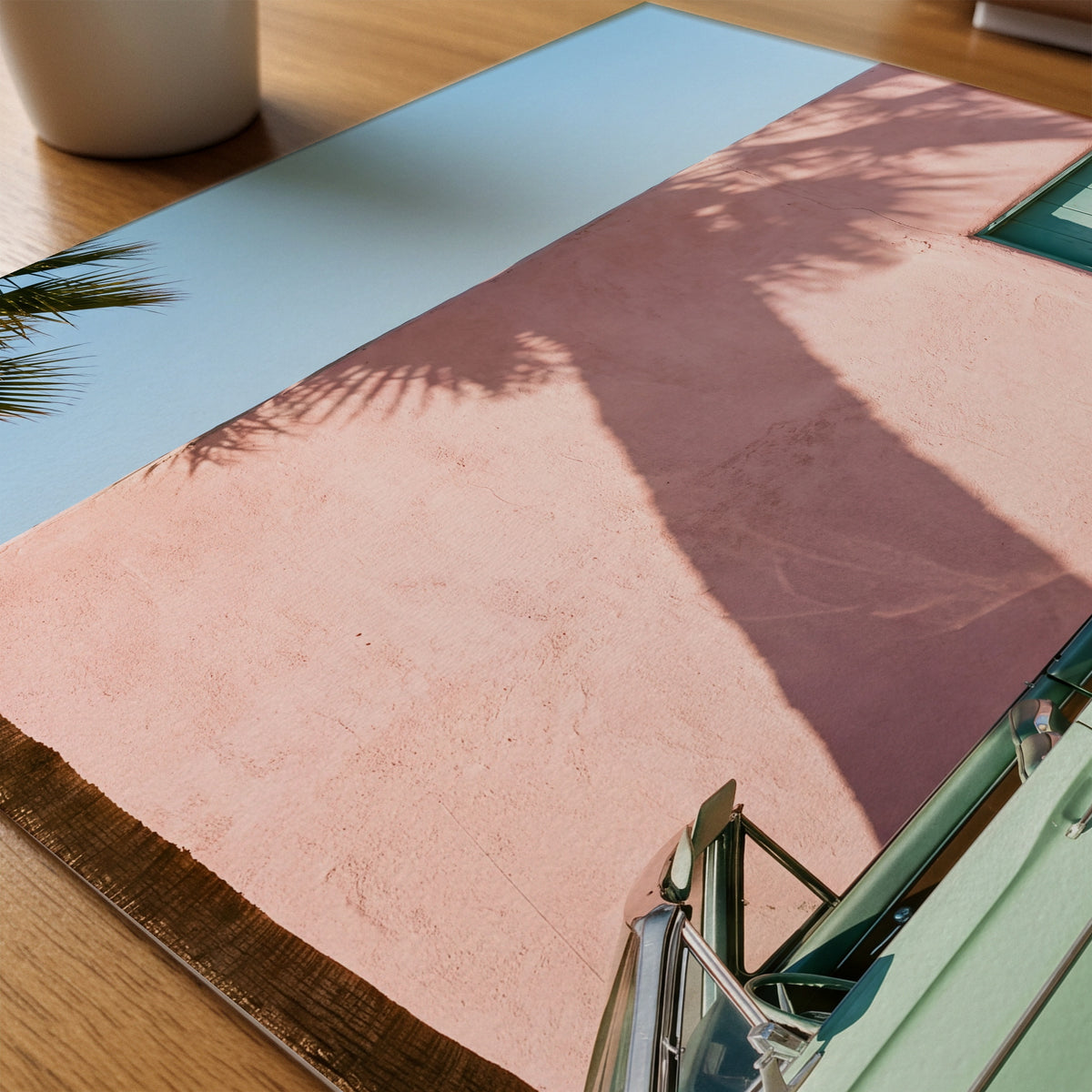 Motel Afternoon Poster – närbild på papper