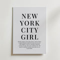 City Girl Editorial Poster – canvas utan passepartout