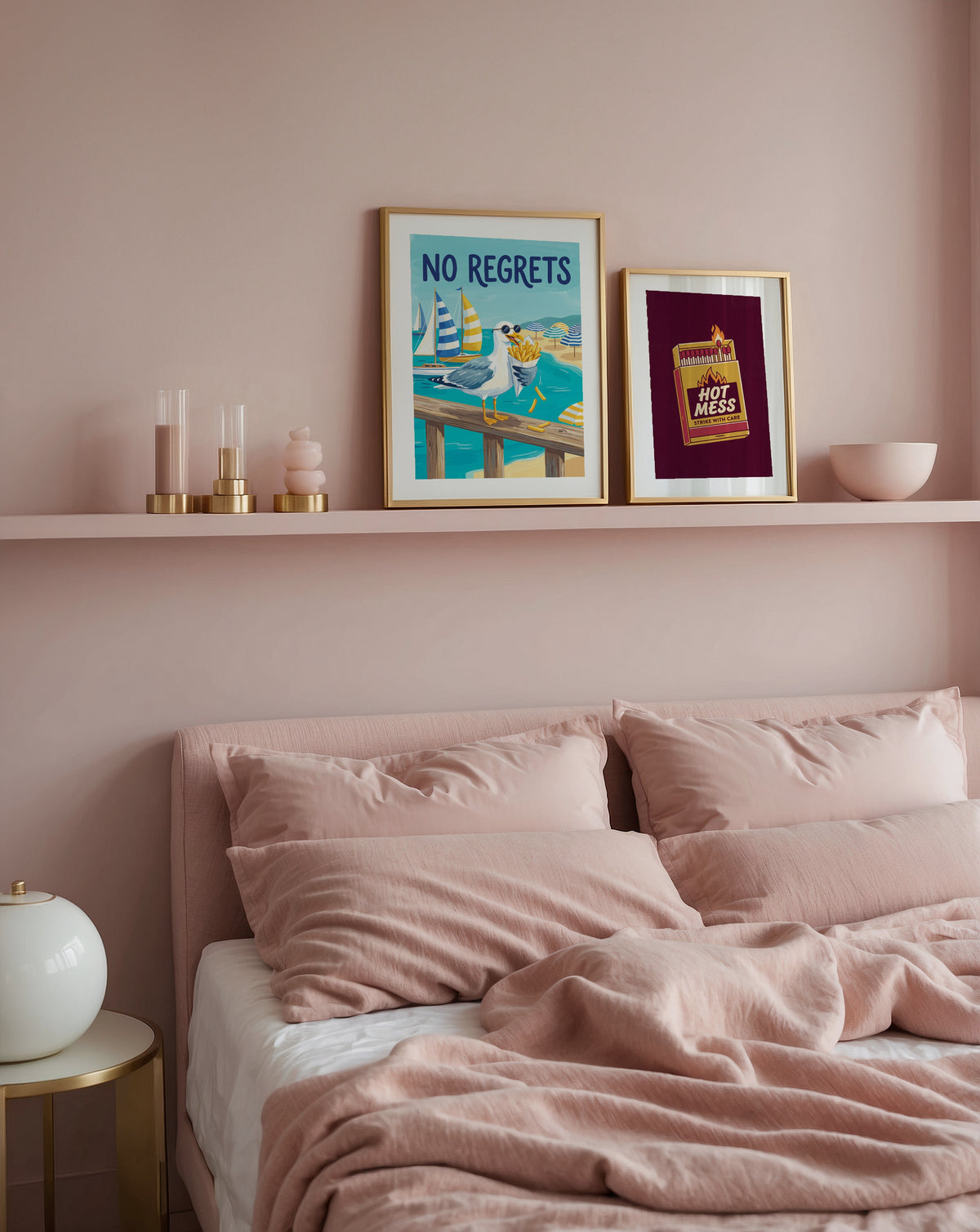 No Regrets Poster – två posters i rum 1