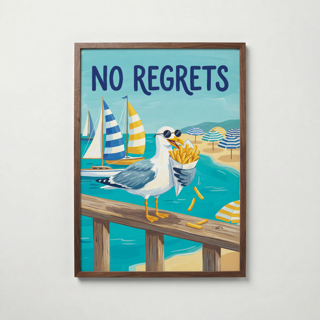 No Regrets Poster – valnötsram