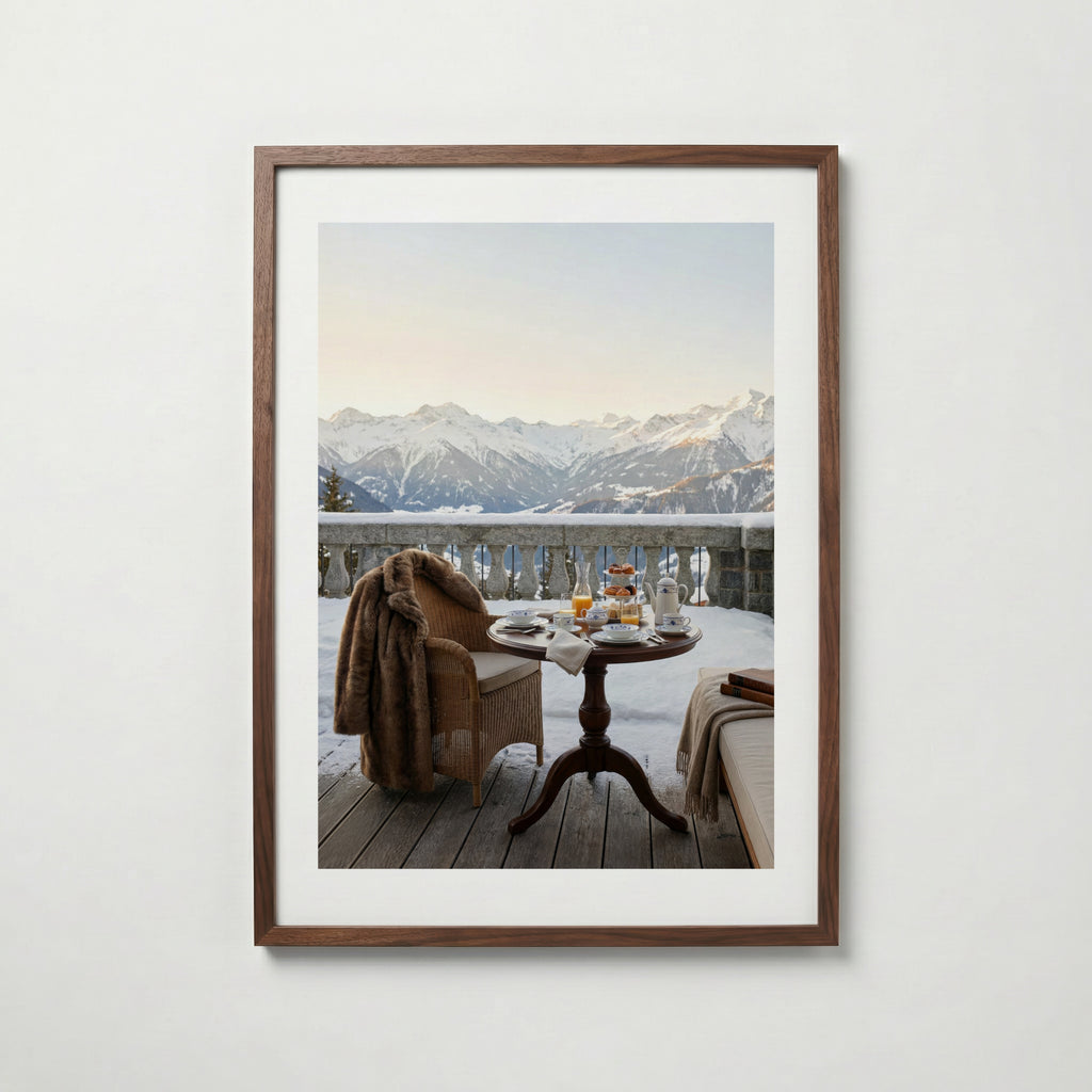 Alpine Morning Indulgence – affisch med stilfullt motiv från Bozetto i hög kvalitet
