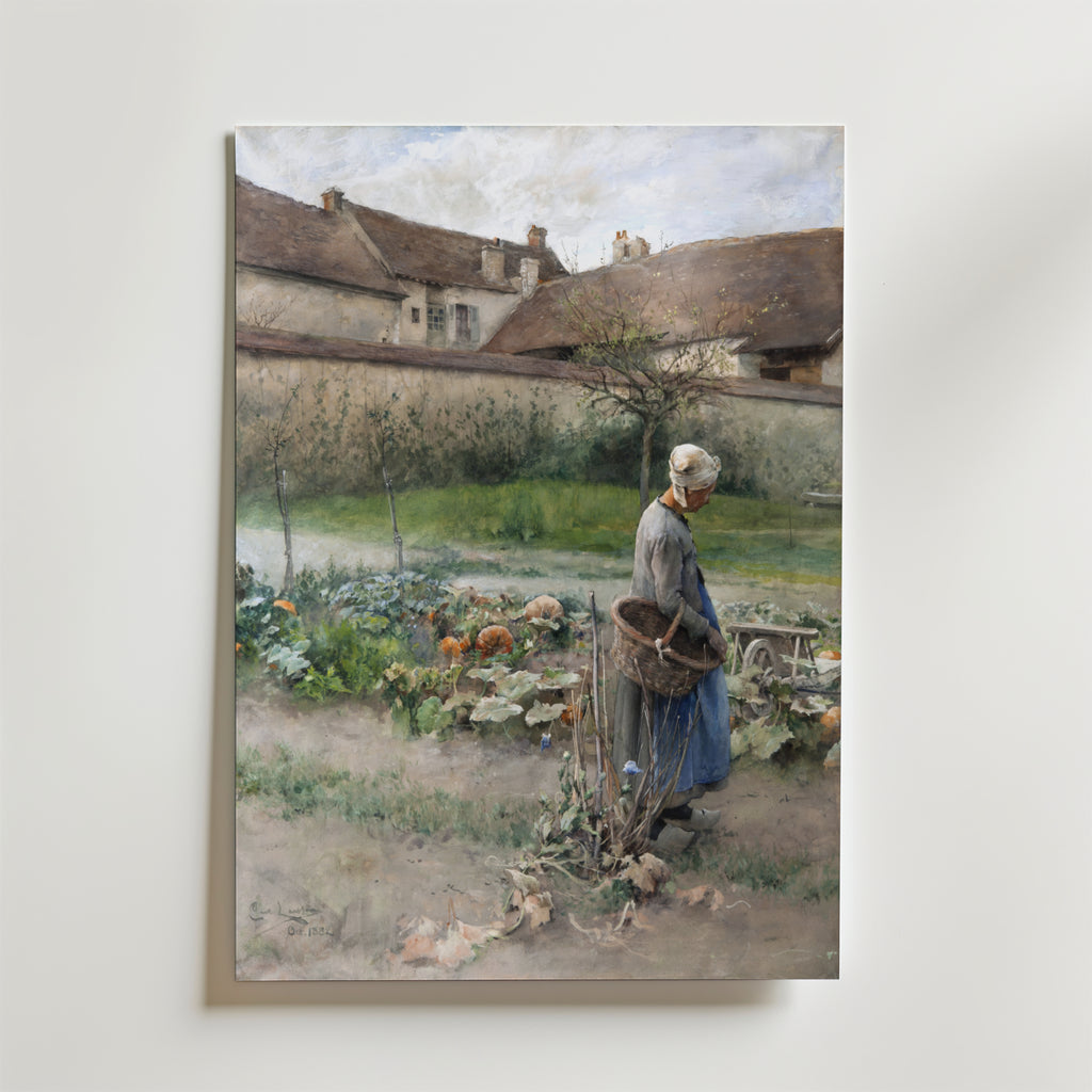 Carl Larsson October – stilfullt konsttryck från Bozetto, tryckt på matt finpapper