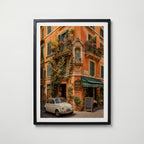 Marco Ricci Osteria da Francesco Roma Poster – pittoresk restaurangfasad i Roms historiska gatumiljö