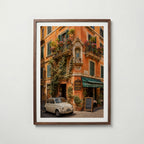 Marco Ricci Osteria da Francesco Roma Poster – pittoresk restaurangfasad i Roms historiska gatumiljö