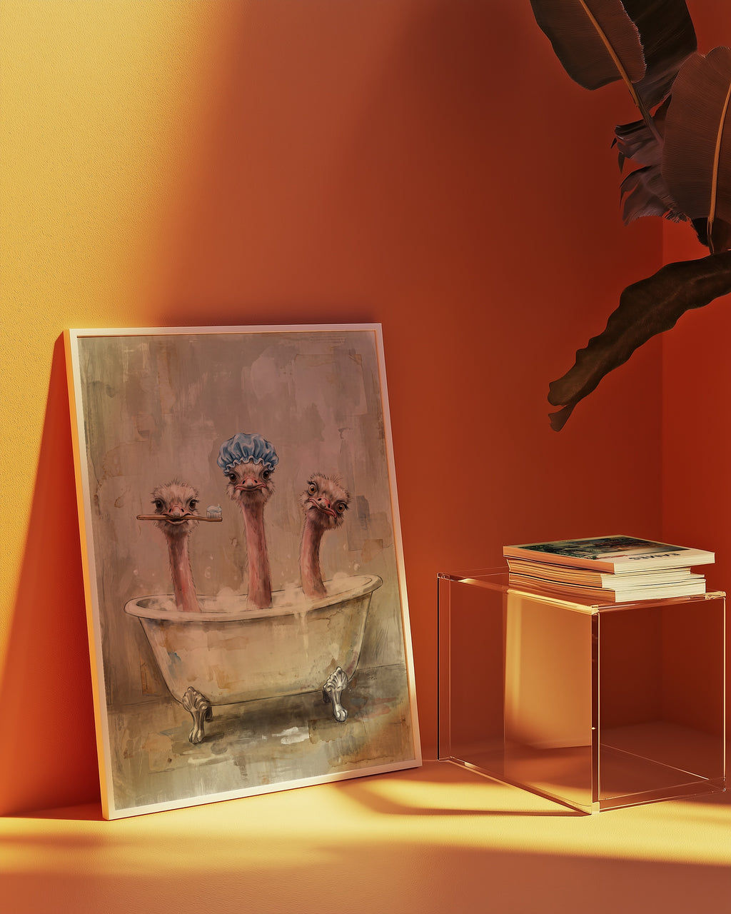 Ostrich Bath Club Poster – i rum 5