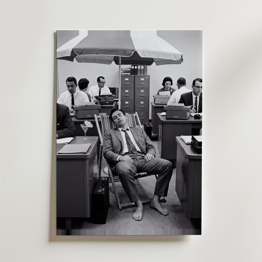 Out of Office Poster – canvas utan passepartout