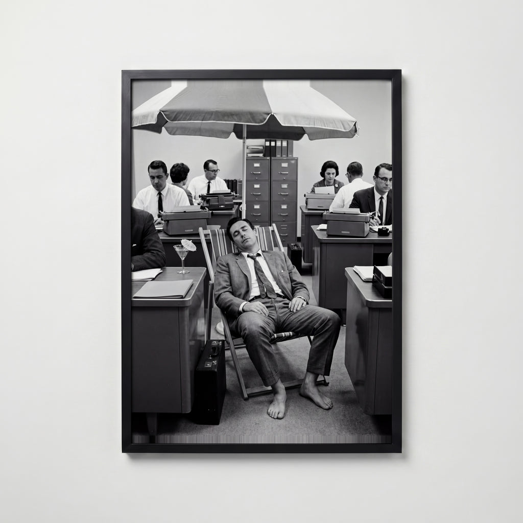 Out of Office Poster – svart ram