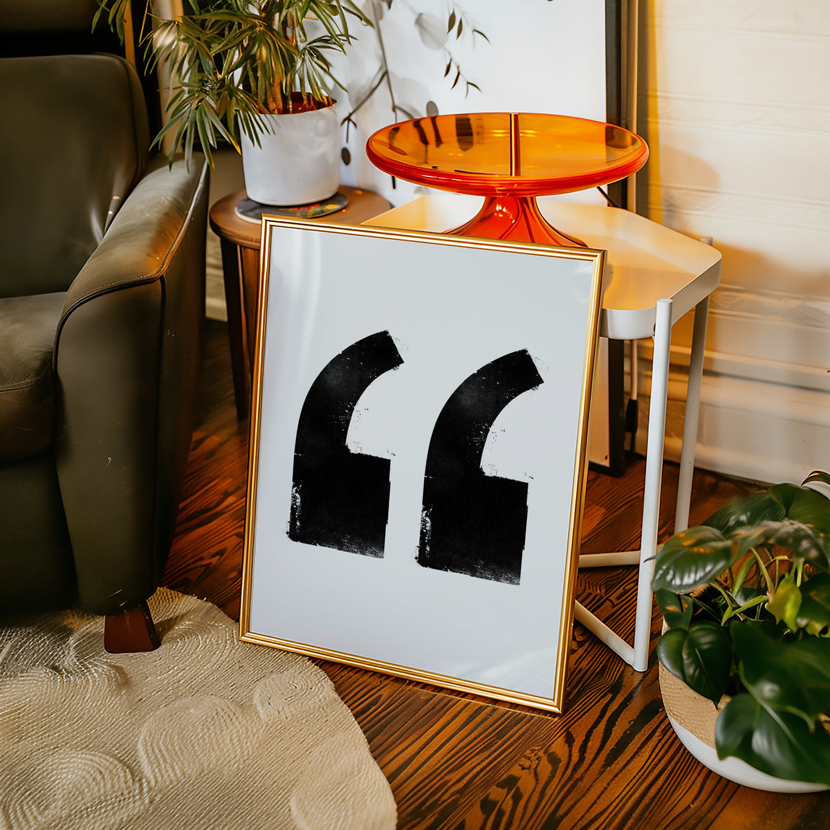 Inked Quotation Marks Poster – i rum 1