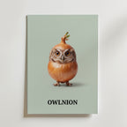 Owlnion Poster – canvas utan passepartout