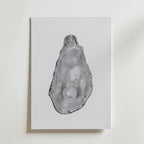Silver Oyster Pearl Poster – canvas utan passepartout
