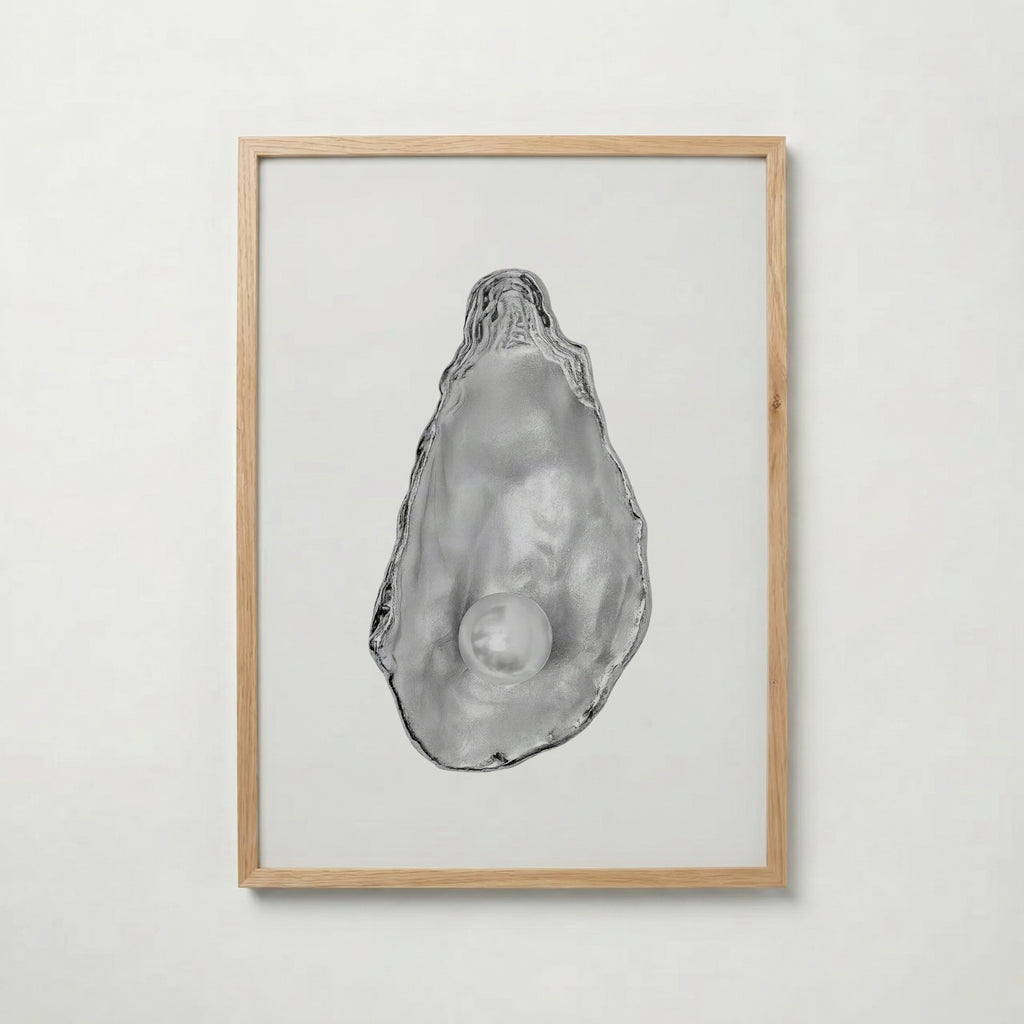 Silver Oyster Pearl Poster – ekram