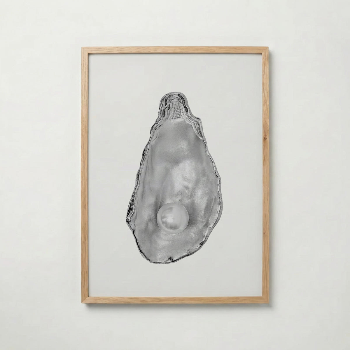 Silver Oyster Pearl Poster – ekram