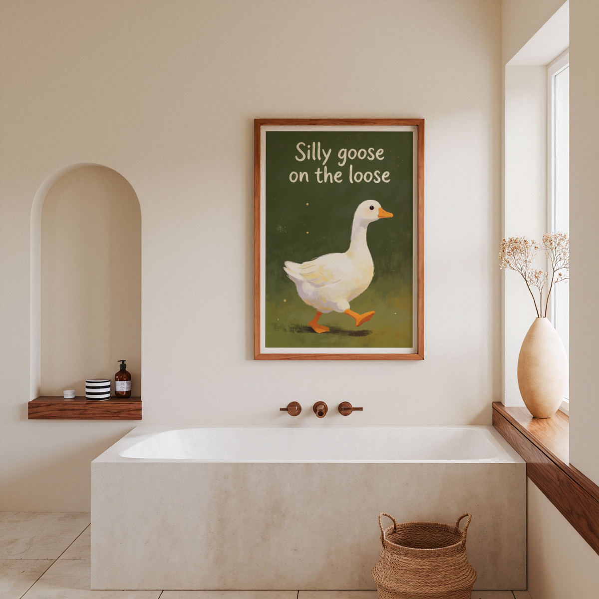 Silly Goose poster visad rakt fram – Bozetto affisch i hög tryckkvalitet i hög tryckkvalitet