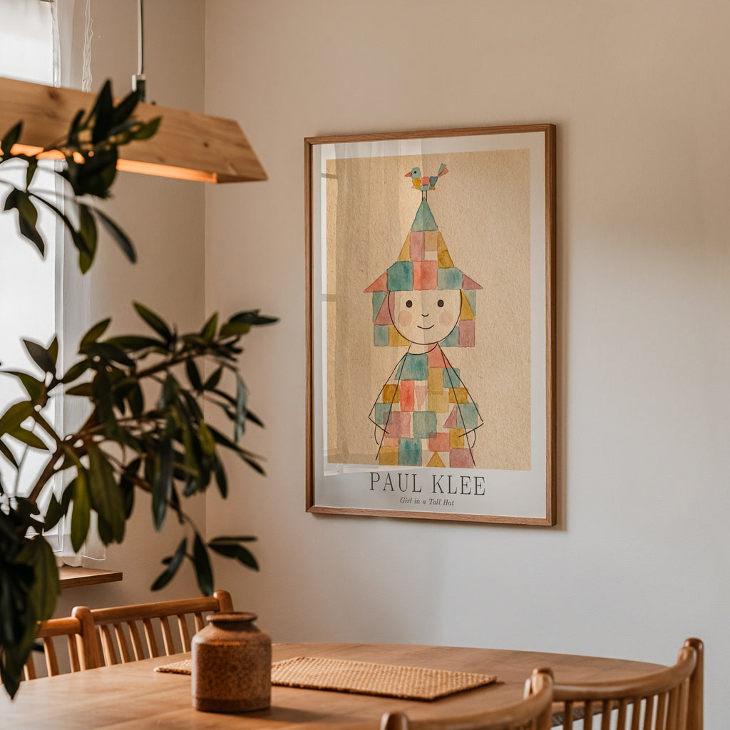 Paul Klee Girl in a Tall Hat Poster – i rum 3
