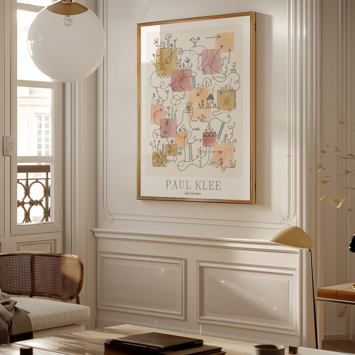 Paul Klee Ink Garden Poster – i rum 2