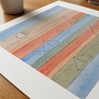 Paul Klee Little Harbour Poster – närbild på papper
